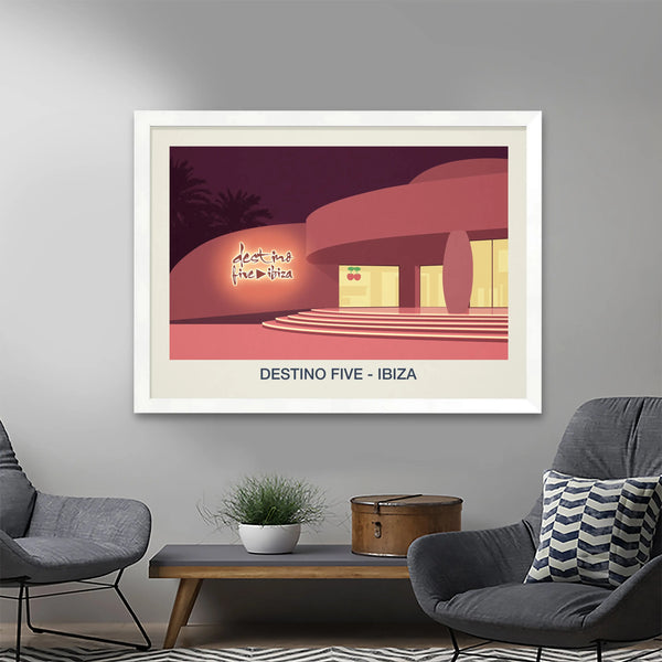 DESTINO FIVE POSTER Steve Ash illustration