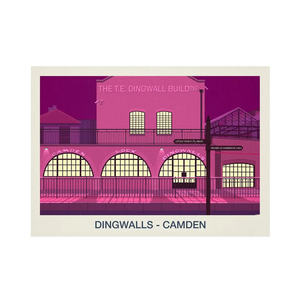 DINGWALLS VENUE POSTER - Ski Poster & Art Prints - Shop Online | Steve Ash Illustration