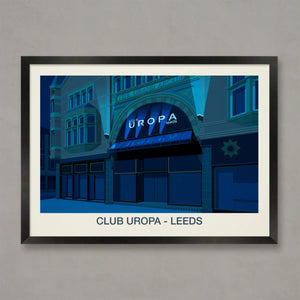 Club Uropa Nightclub Poster Steve Ash illustration