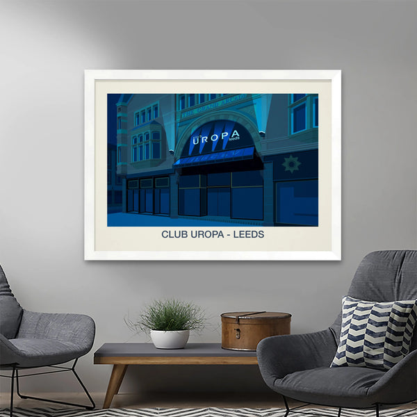 Club Uropa Nightclub Poster Steve Ash illustration