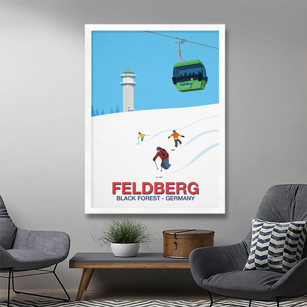 Affiche ski Les Arcs