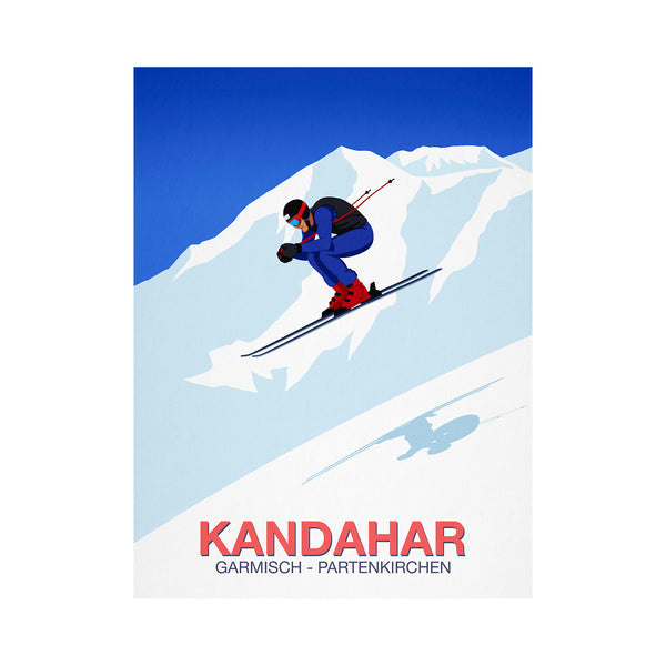Garmisch downhill ski race poster