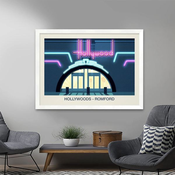 Hollywoods Nightclub Poster Steve Ash illustration