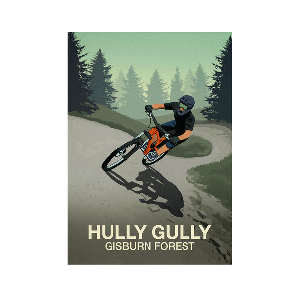 Hully Gully Mountain Bike Poster