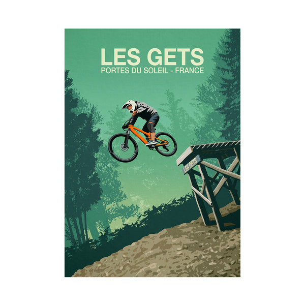 Les Gets Mountain Bike Poster