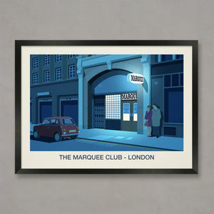 The Marquee Club Poster Steve Ash illustration