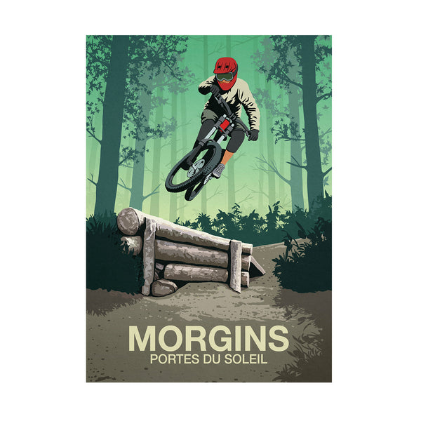 Morgins Mountain Bike Poster