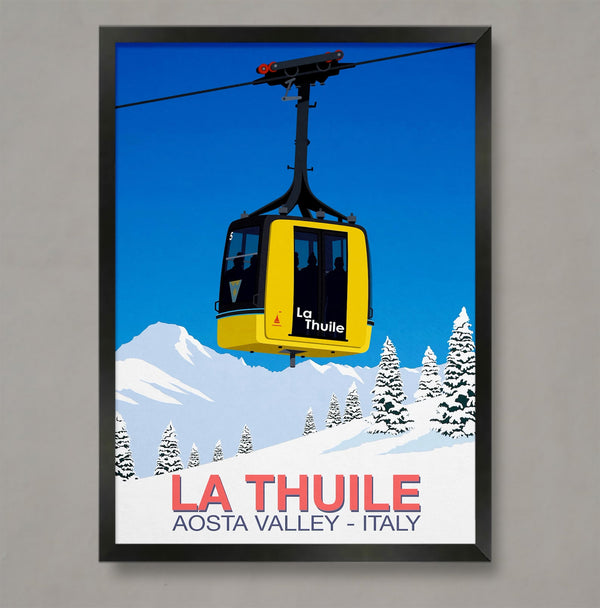 La Thuile ski poster