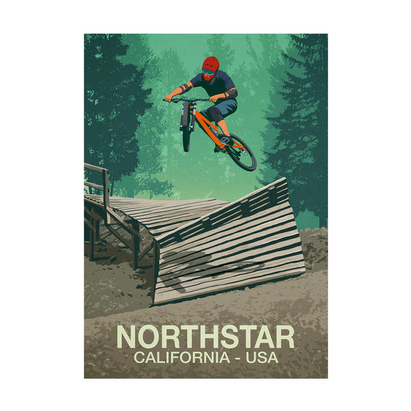 Northstar Mountain Bike Poster