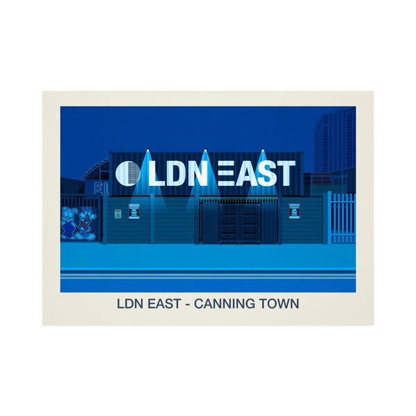 LDN EAST VENUE POSTER Steve Ash illustration