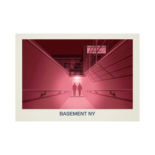 BASEMENT NY NIGHTCLUB POSTER - Ski Poster & Art Prints - Shop Online | Steve Ash Illustration