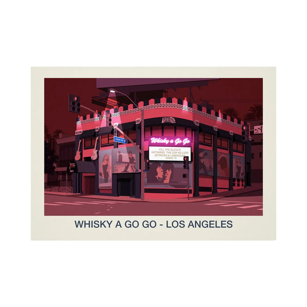 WHISKY A GO GO VENUE POSTER Steve Ash illustration