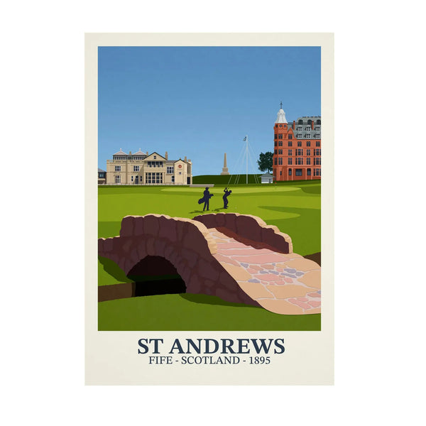 St Andrews Golf Poster