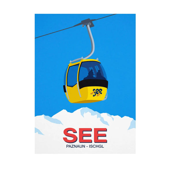 See ski resort poster Steve Ash illustration