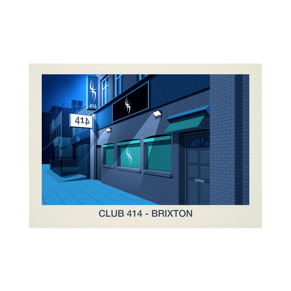 CLUB 414 NIGHTCLUB POSTER - Ski Poster & Art Prints - Shop Online | Steve Ash Illustration