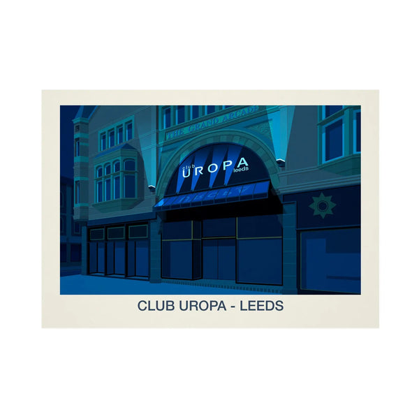 Club Uropa Nightclub Poster Steve Ash illustration