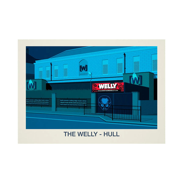 THE WELLY NIGHTCLUB POSTER Steve Ash illustration