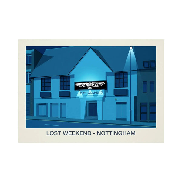 LOST WEEKEND NIGHTCLUB POSTER - Ski Poster & Art Prints - Shop Online | Steve Ash Illustration