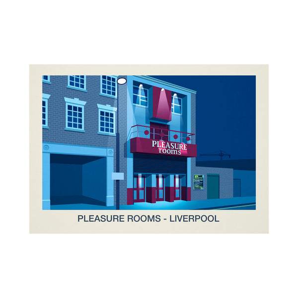 Pleasure Rooms nightclub poster - Ski Poster & Art Prints - Shop Online | Steve Ash Illustration