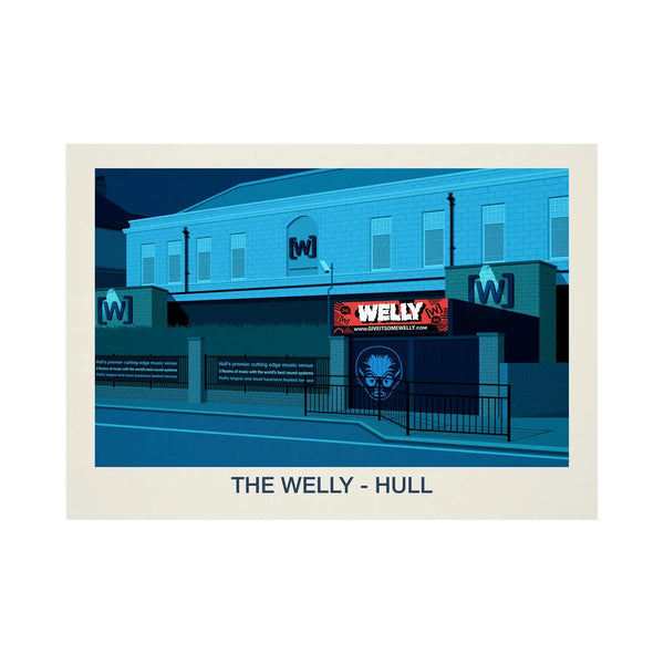 THE WELLY VENUE POSTER - Ski Poster & Art Prints - Shop Online | Steve Ash Illustration