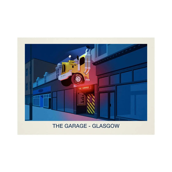 THE GARAGE VENUE POSTER Steve Ash illustration