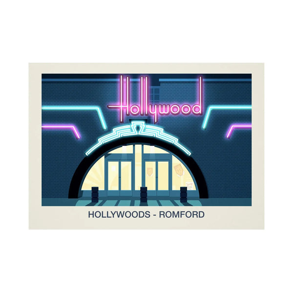 Hollywoods Nightclub Poster Steve Ash illustration