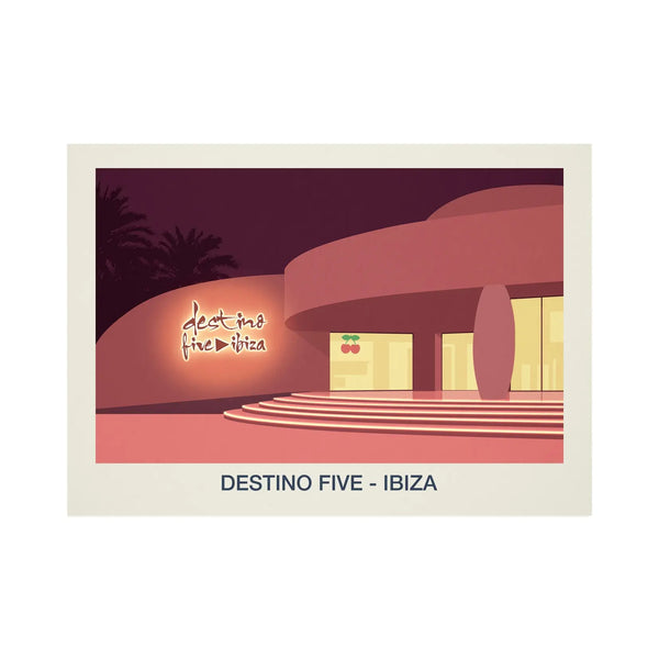 DESTINO FIVE POSTER Steve Ash illustration