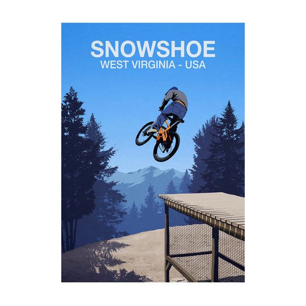 Snowshoe Mountain Bike Poster