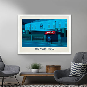 THE WELLY NIGHTCLUB POSTER Steve Ash illustration