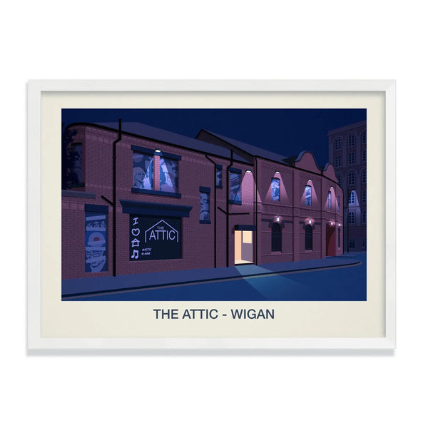 THE ATTIC NIGHTCLUB POSTER Steve Ash illustration