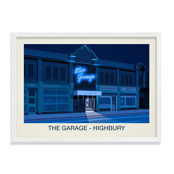 THE GARAGE VENUE POSTER Steve Ash illustration