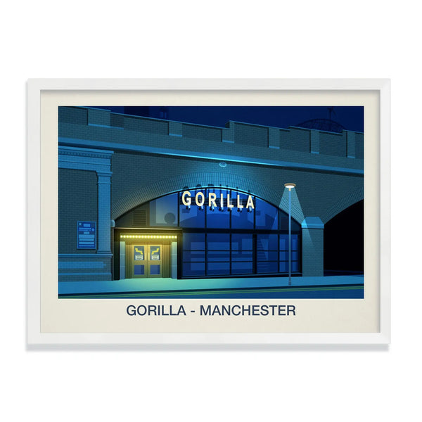 Gorilla Music Venue Poster Steve Ash illustration