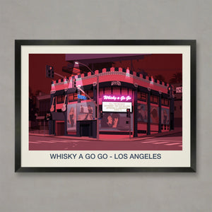 WHISKY A GO GO VENUE POSTER Steve Ash illustration