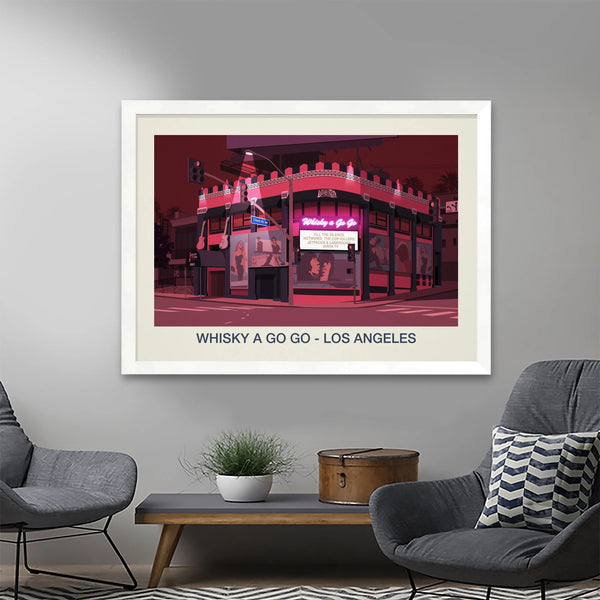 WHISKY A GO GO VENUE POSTER Steve Ash illustration