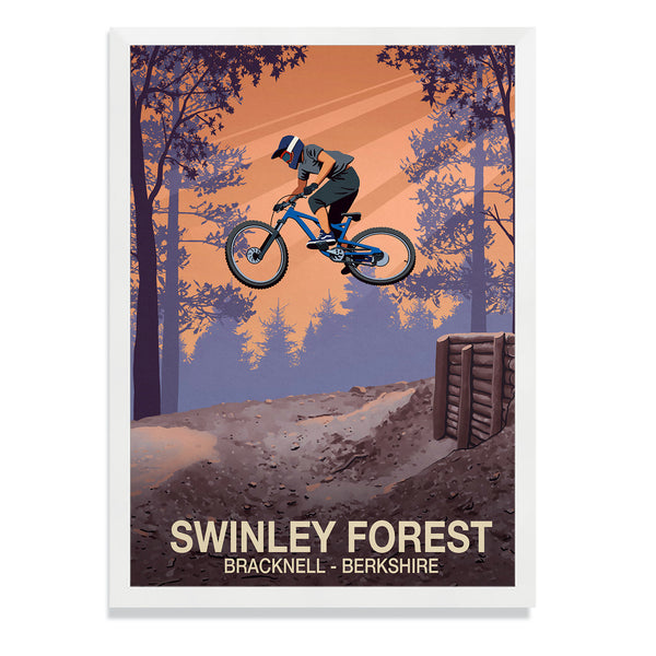 Swinley Forest mountain bike poster