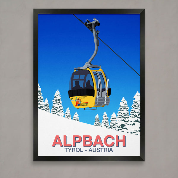 Alpbach ski poster
