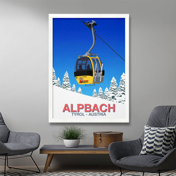 Affiche de ski d'Alpbach