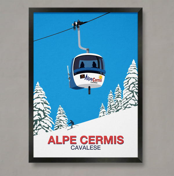 Affiche ski Alpe Cermis