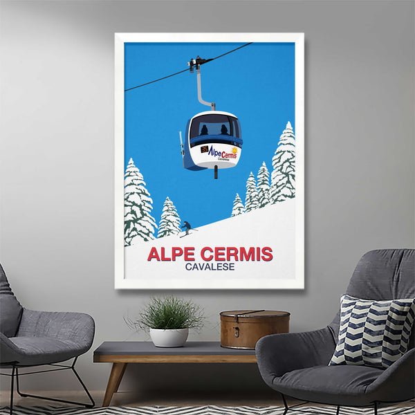 Alpe Cermis ski poster