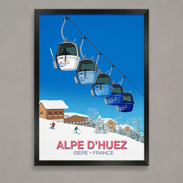 Alpe D'Huez ski poster