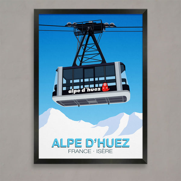 Alpe D'Huez Cable Car Poster