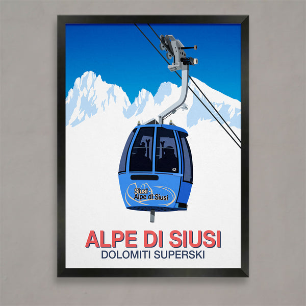 Affiche de ski Alpe Di Siusi