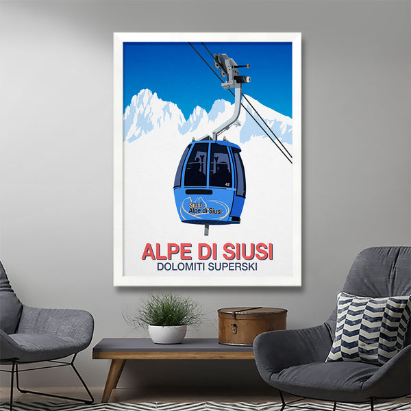 Affiche de ski Alpe Di Siusi