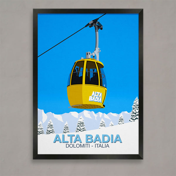 Alta Badia ski poster