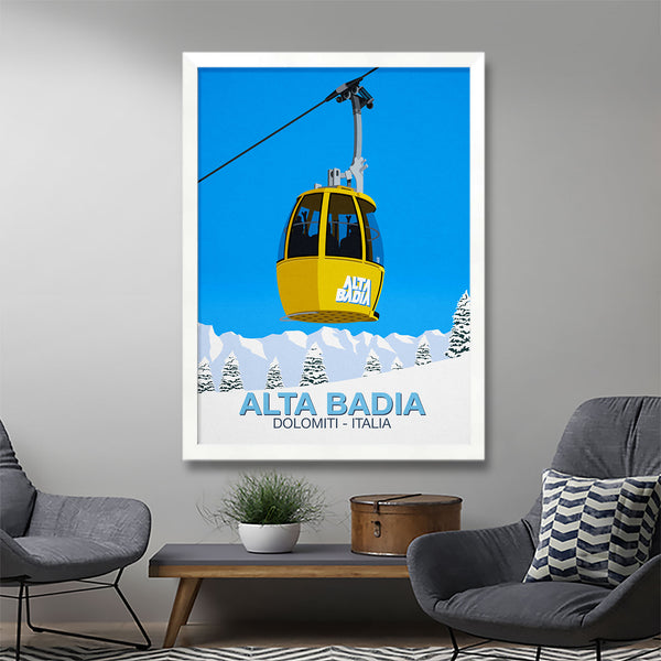 Alta Badia ski poster