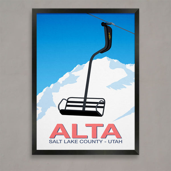 Alta ski poster