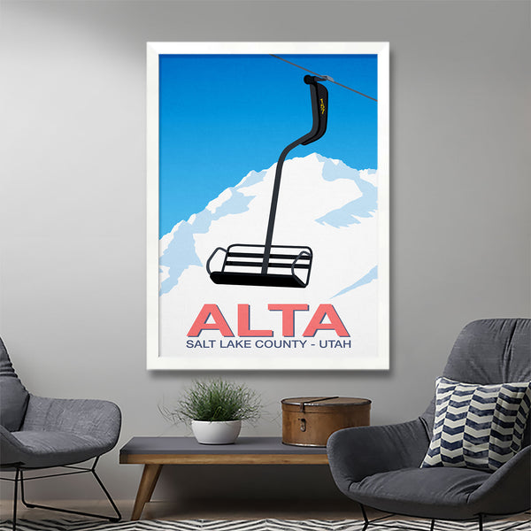 Alta ski poster