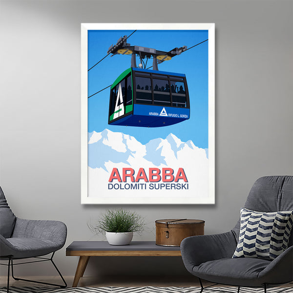 Arabba ski poster