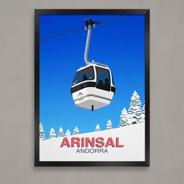 Arinsal ski poster