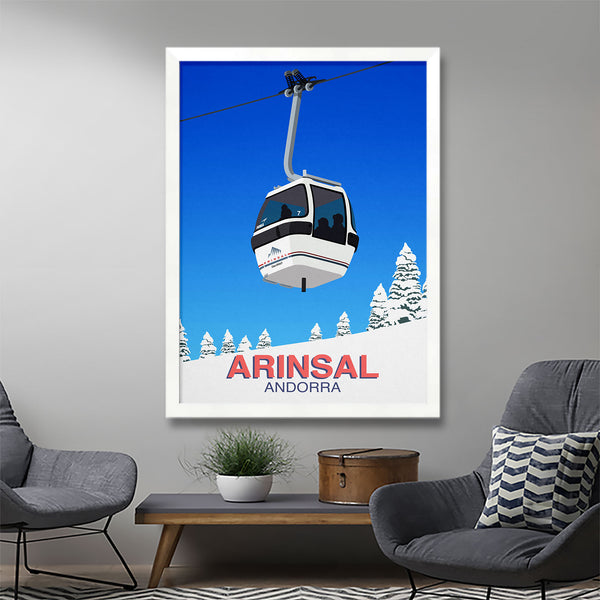 Arinsal ski poster